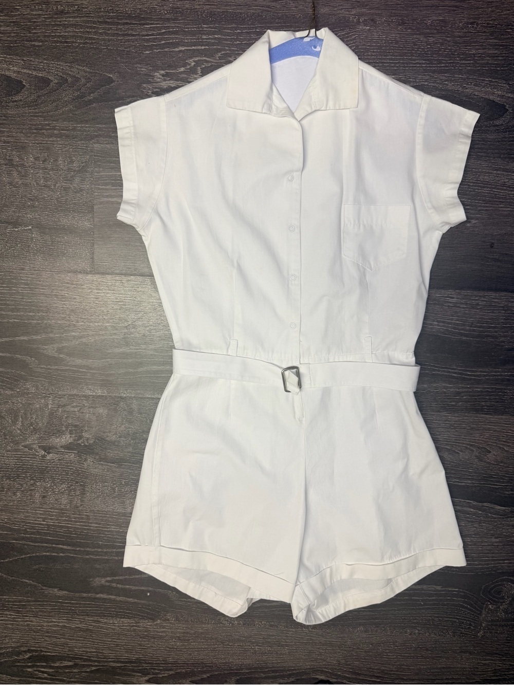 Vintage 1960s Champion Running Man Women’s Gym Uniform Romper Size 14 USA